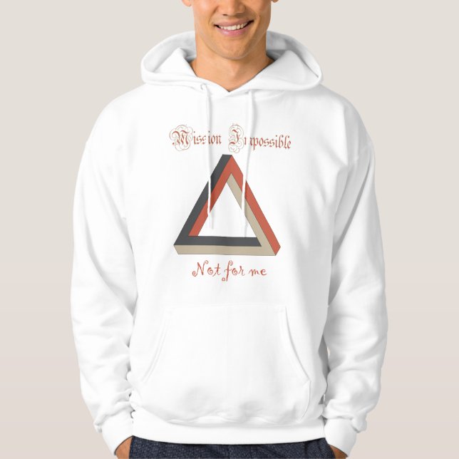 Omöjlig triangel hoodie (Framsida)