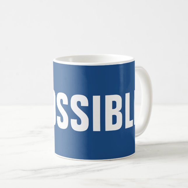 Omöjliga inspirerande möjligheter lyckades kaffemugg (Framsida höger)