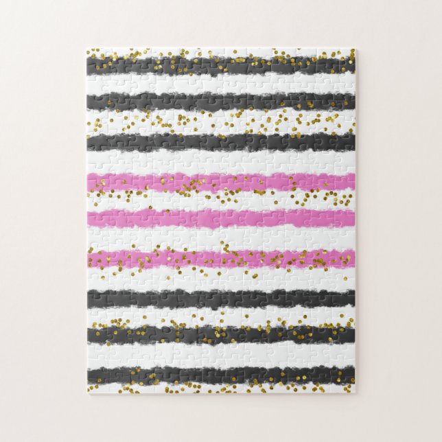 Omöjliga pussel svart rosa rolig gag-gåva  (Vertikal)