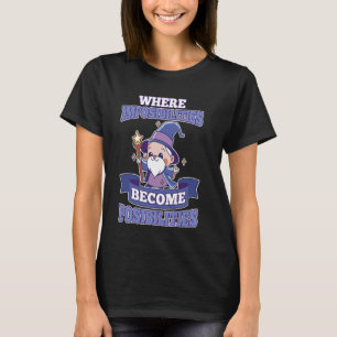Omöjligheterna blir möjligheter Chibi Old Wiz T Shirt