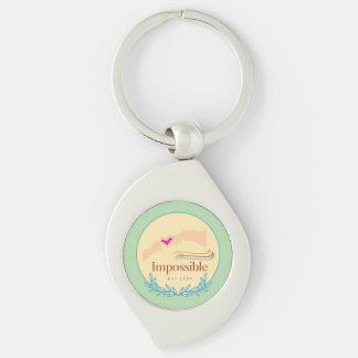 Omöjligt Är 1997 Swirl Silverfärgad Nyckelring