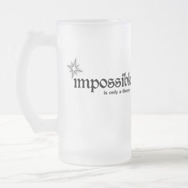 Omöjligt är bara en teori Inspiration Frostat Ölglas (Vänster)