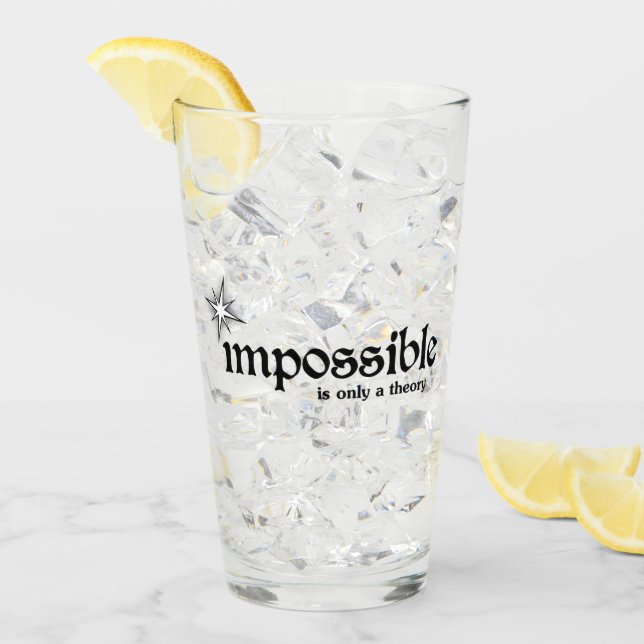 Omöjligt är bara en teori Inspiration Glaskopp (Framsida Ice)