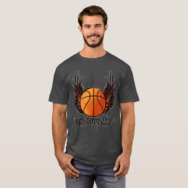 Omöjligt att stanna (basket) t shirt (Hel framsida)