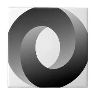 Omöjligt cirkla den optiska illusionen kakelplatta