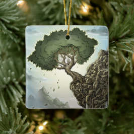 Omöjligt hopp julgransprydnad keramik