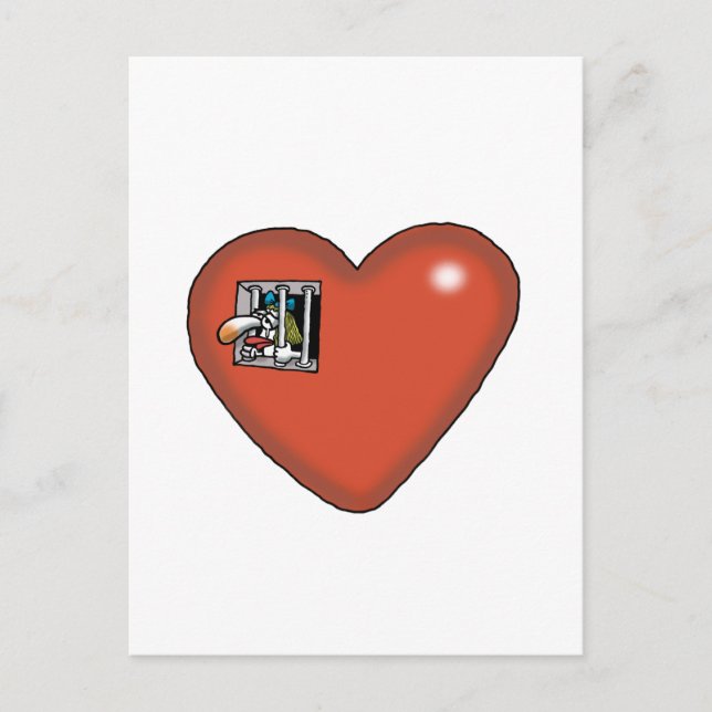 Omöjligt Kärlek-Kärlek-fängelse Vykort (Framsida)