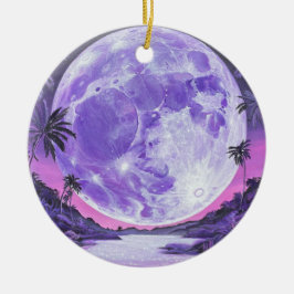 "Omöjligt Måne"- Julgransprydnad Keramik