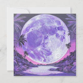 Omöjligt Måne-Sticker Inbjudningar