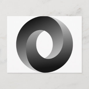 Omöjligt optisk cirkel-Illusion Vykort