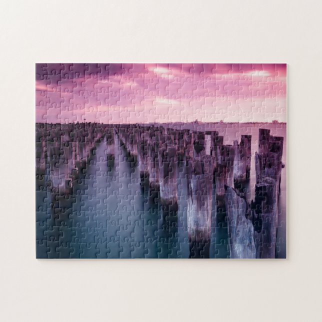 Omöjligt pussel - solnedgång på princes Pier (Horisontell)
