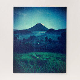 Omöjligt Puzzle - Night Volcano Pussel