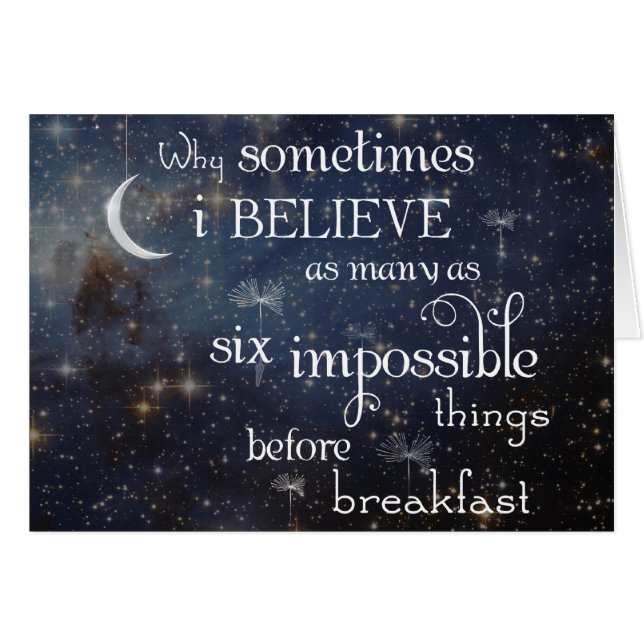 Omöjligt sakstjärnakort hälsningskort (Framsidan Horizontal)