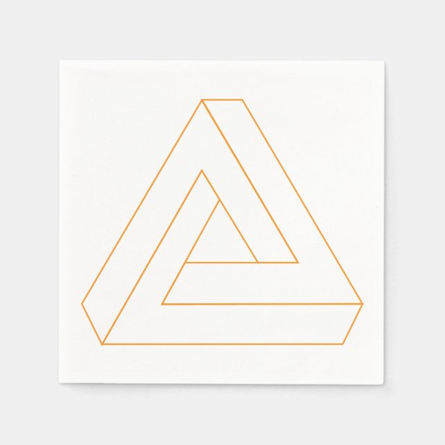 Omöjligt triangelblöjor pappersservett (Framsidan)