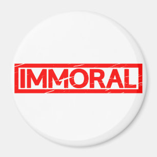 Omoraliskt Frimärke Magnet