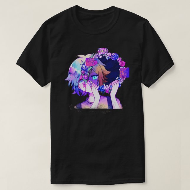 Omori Game Tshirt - Omori Aubrey Sticker Sticker. T Shirt (Design framsida)