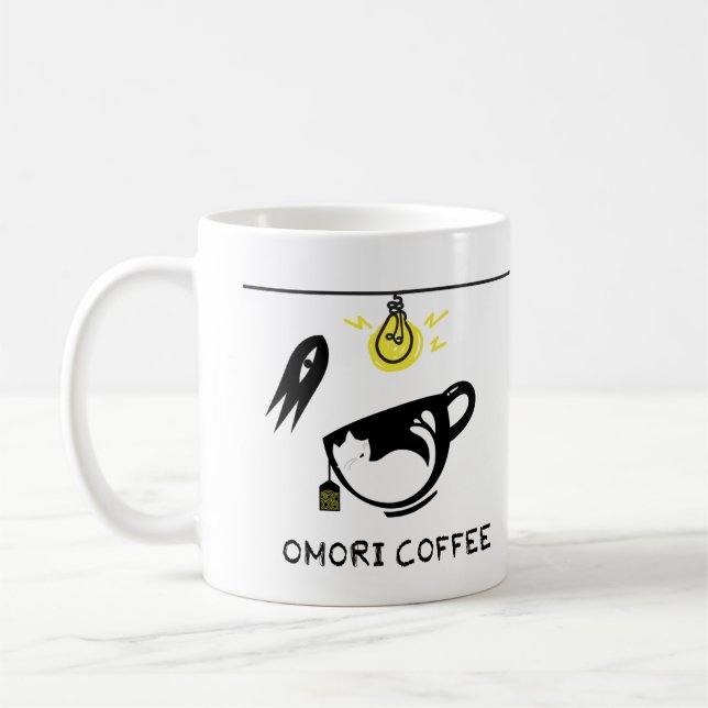 Omori Omori Basil Sunny headspace mari gamer mugg  (Vänster)