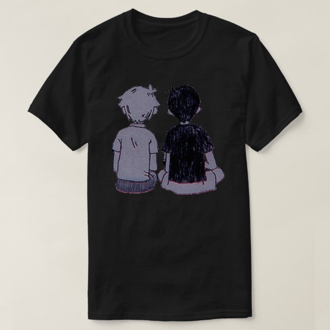Omori sunny och basil Sticker.png T Shirt (Design framsida)