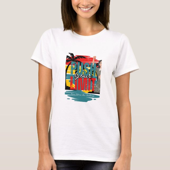 omotiverad blå gult t shirt (Framsida)
