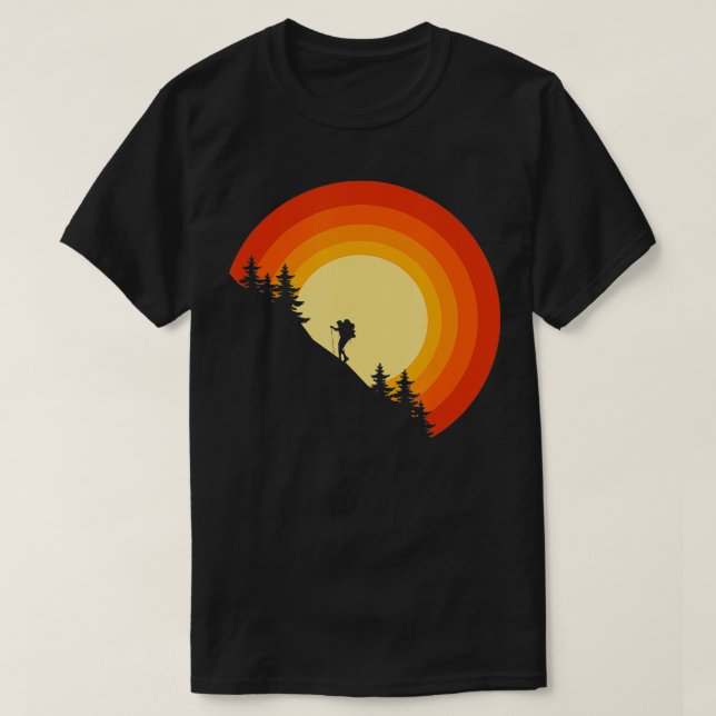 Ompackningshistorik för camping utomhus t shirt (Design framsida)