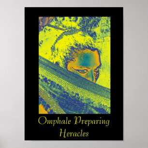 Omphale som förbereder Heracles Poster