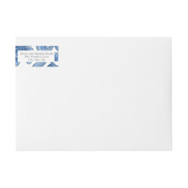 Omphalodes Blue & Skydiver Blue Address Label Etikettband