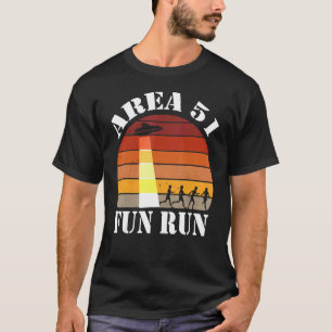 Område 51 500 Roligt Springa Boys Girls Area 51 Uf T Shirt