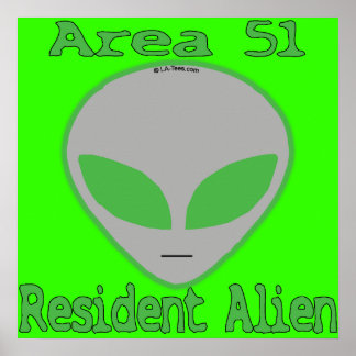 Område 51 bosatt Alien Poster