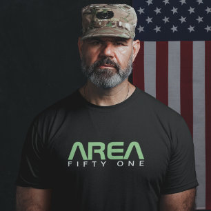 Område 51 Coola Kläder Alien UFO Paranormal Black T Shirt