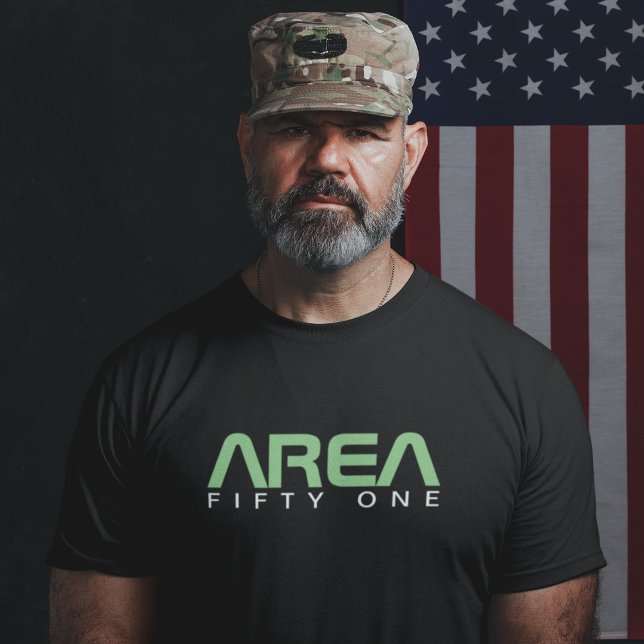 Område 51 Coola Kläder Alien UFO Paranormal Black T Shirt (Skapare uppladdad)