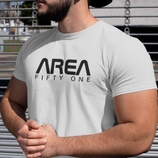 Område 51 Coola Kläder Alien UFO Paranormal T Shirt