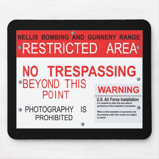 Område 51 Dreamland Mousepad Musmatta (Framsidan)