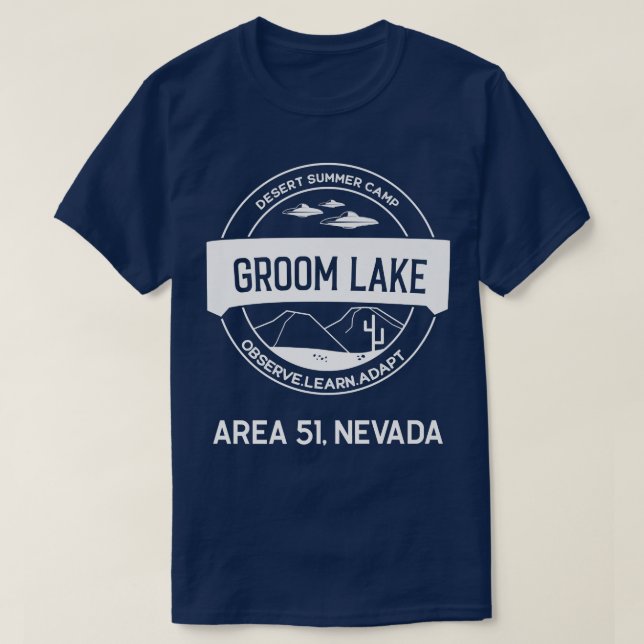 Område 51 Groom Sjö T Shirt (Design framsida)
