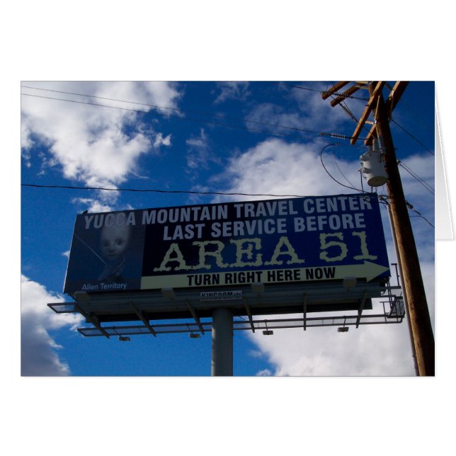Område 51 hälsningskort (Framsidan Horizontal)