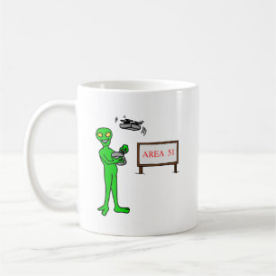 Område 51 Kaffe Mugg