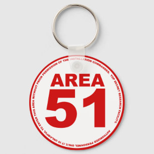 Område 51 Keychain Nyckelring