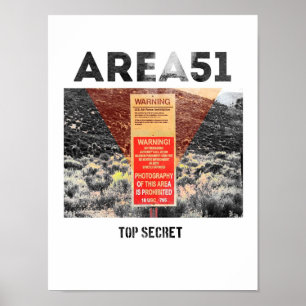 Område 51 - Kvalificerat hemligt - Utomjordingar Poster