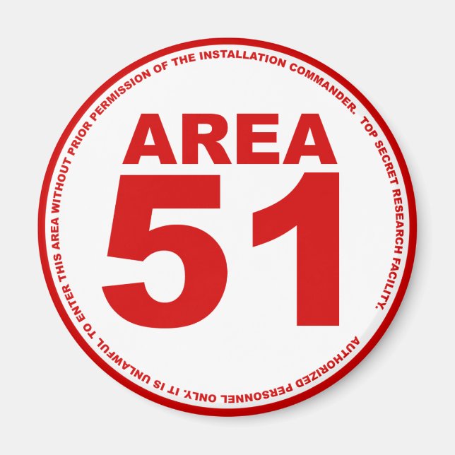 Område 51 Magnet (Framsidan)