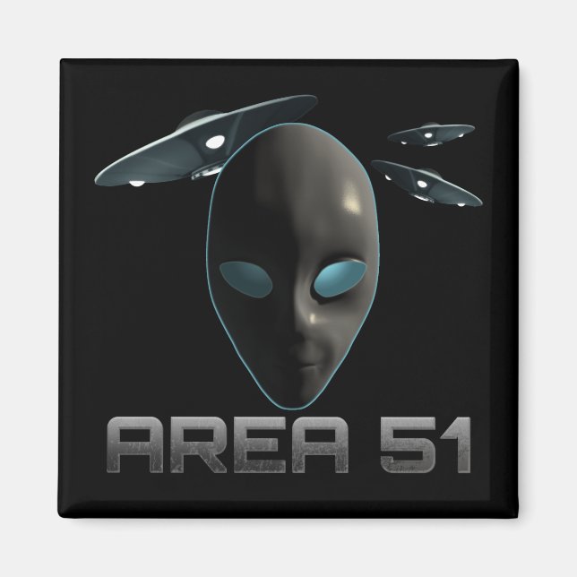 Område 51 magnet (Framsidan)