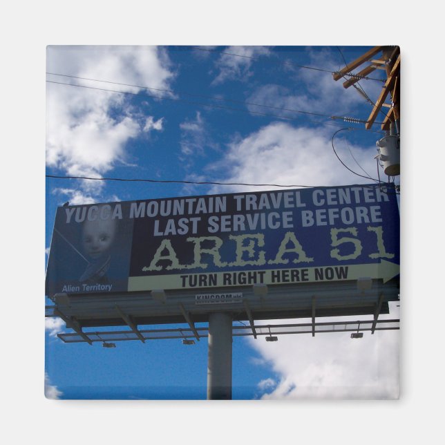 Område 51 magnet (Framsidan)