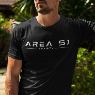 Område 51 Skyddszon Alien Extraterrestrial UFO T Shirt