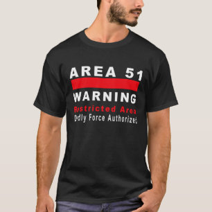 Område 51 som varnar tröja