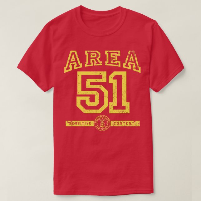 Område 51 t shirt (Design framsida)