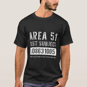 Område 51 Test Subjekt 1005 Alien Abduction Hallow T Shirt