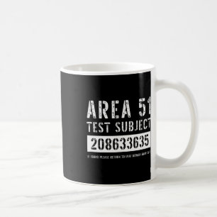 Område 51 Test Subjekt 3635 Alien Abduction Hallow Kaffemugg
