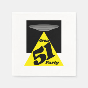 Område 51 UFO, födelsedag Pappersservett