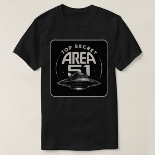 Område 51 - UFO, Top Secret Alien - Manar/Womens T Shirt