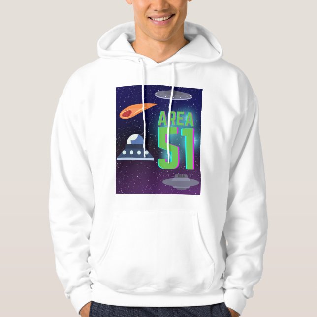 Område 51 universum hoodie (Framsida)