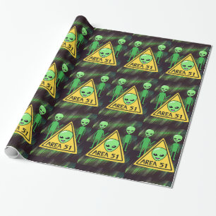 Område 51 Utomjordingar Roswell New mexico UFO Presentpapper