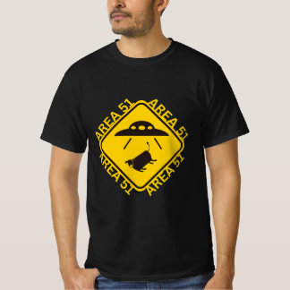 Område 51 varningsskylt t shirt